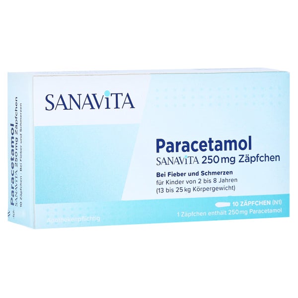 Paracetamol Sanavita 250 Mg Zäpfchen 10 St
