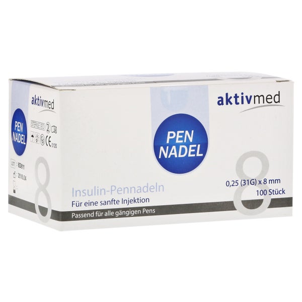 Pennadel Universal 8 Kanülen 0.26x8mm 100 St