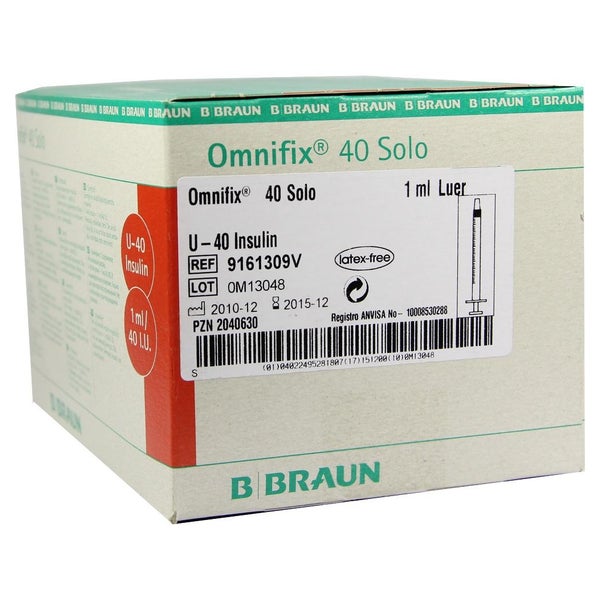 Omnifix Insulin Solo 40 100X1 ml