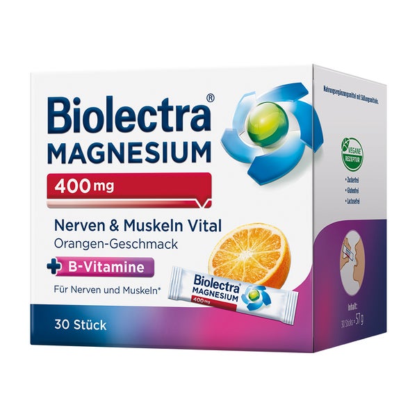 Biolectra Magnesium 400mg Nerven & Muskeln Vital 30 St