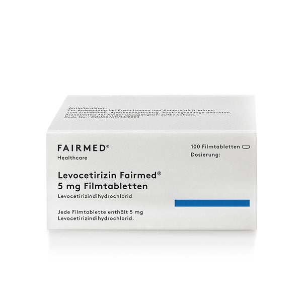 Levocetirizin Fairmed 5 Mg Filmtabletten 100 St