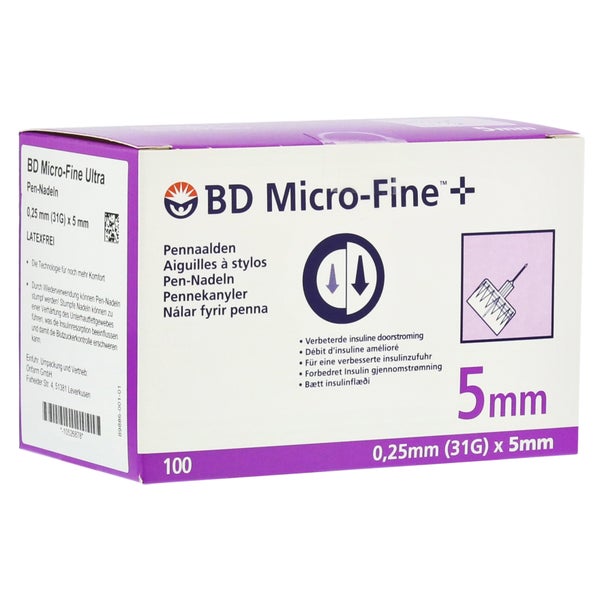Bd Micro-fine Ultra Pen-nadeln 0.25x5mm 100 St