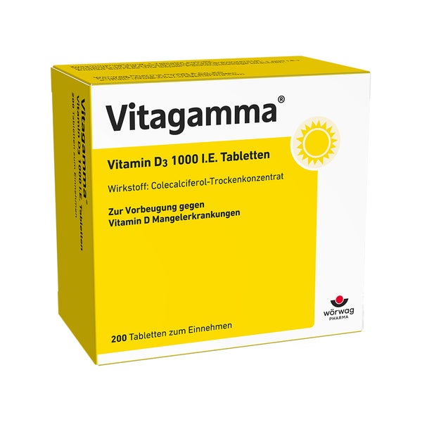 Vitagamma Vitamin D3 1000 I.e.tabletten 200 St