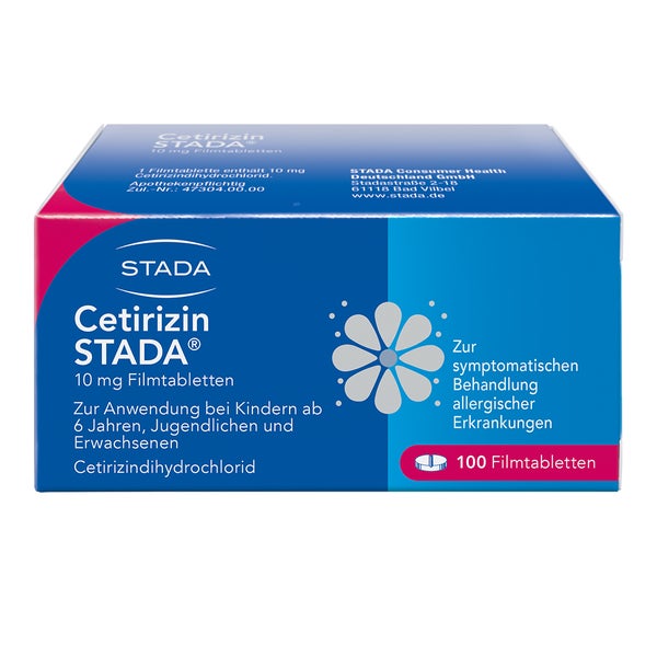 Cetirizin Stada 10mg Filmtabletten 100 St